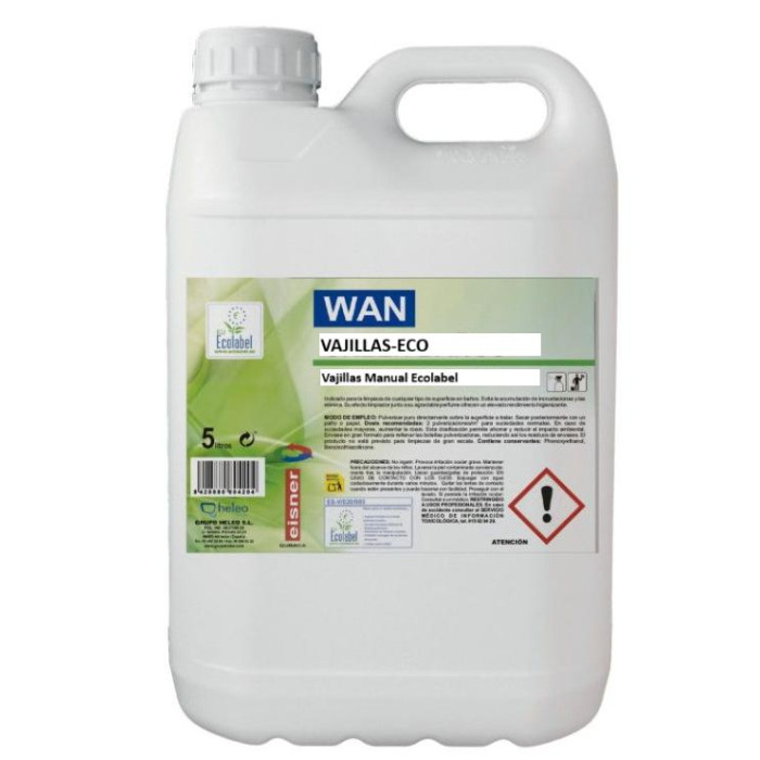 Vajillas Manual Ecolabel VAJILLAS-ECO 5L 4ud