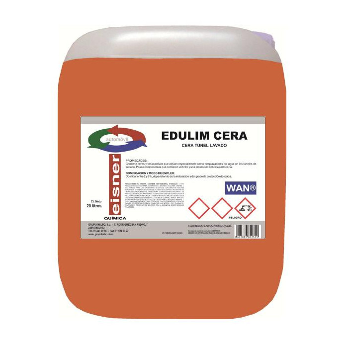 Cera Túnel De Lavado EDULIM Cera 20L