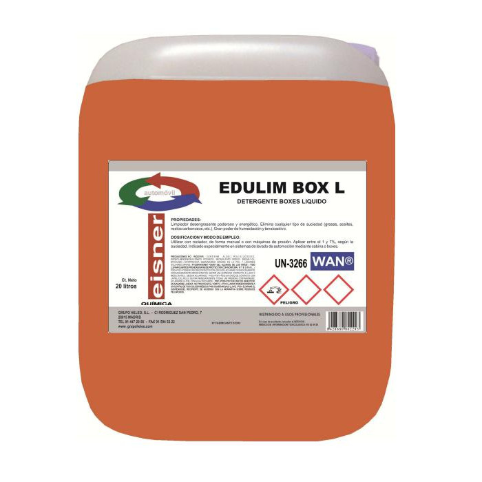 Detergente Boxes Líquido EDULIM Box L 20L