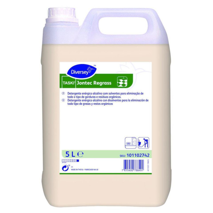 Detergente Enérgico Alcalino Jontec Regrass 5L 2ud
