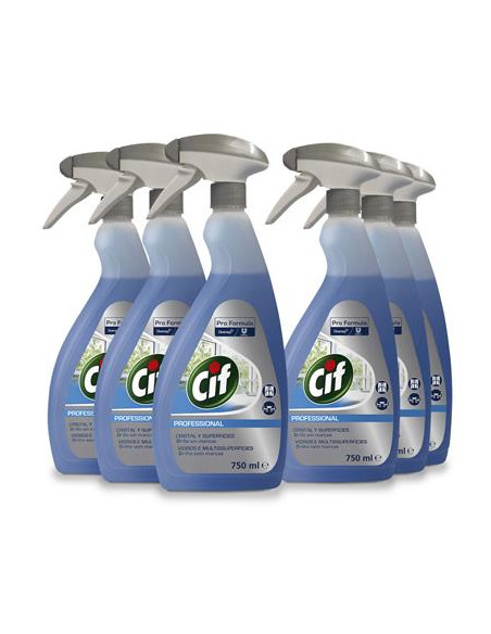 CIF PF CRISTALES Y MULTISUPERFICES 0 75L 6UD CIF PF CRISTALES Y MULTISUPERFICES 0 75L 6UD