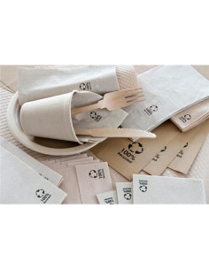 SERVILLETAS 39X39 NATURAL RECICLADO 1600UD 2