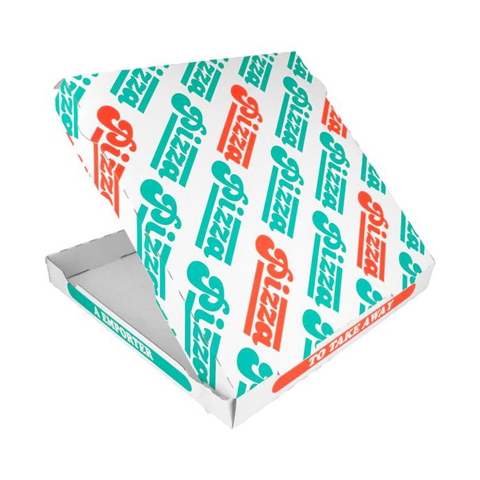 CAJA PIZZA MICROCANAL 32X32X3 5CM BLANCO 100UD