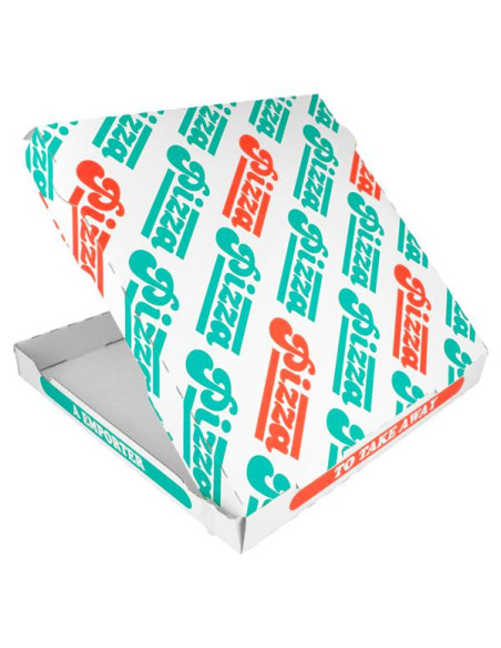 CAJA PIZZA MICROCANAL 32X32X3 5CM BLANCO 100UD