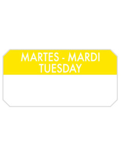 Etiquetas Adhesivas  Martes  5X2 5Cm 1000ud