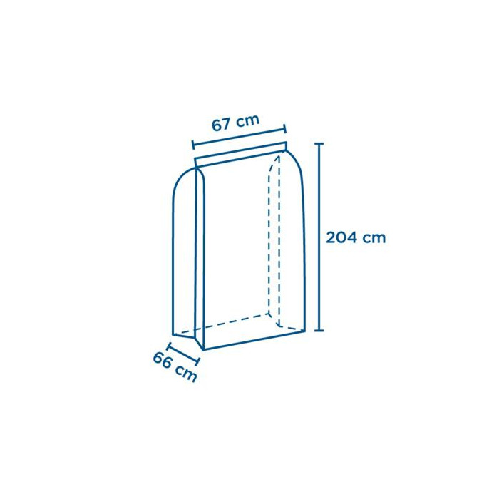 Fundas Para Carros 15µ 67 66X204 Cm HDPE 50Ud