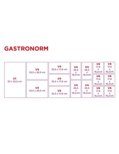 Cubeta Gastronorm 1/1 25L 53X32 5X20Cm 1Ud
