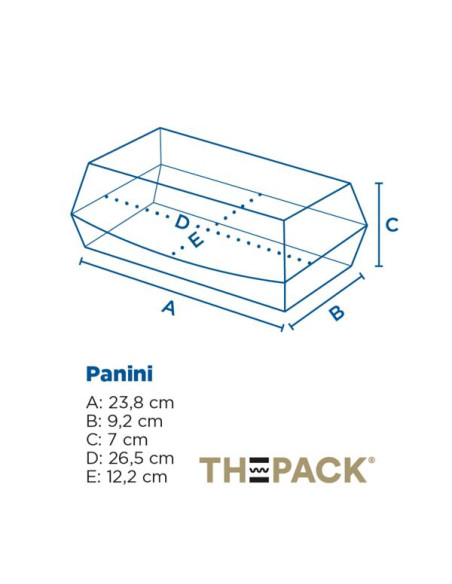 Cajas  Panini  'Thepack' 26 5X12 2X7Cm Negro 300Ud