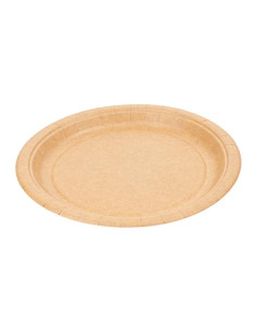 Platos Redondos Ø26Cm Natural Cartón 300Ud