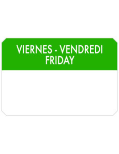 Etiquetas Adhesivas  Viernes  7 5X5Cm 500Ud