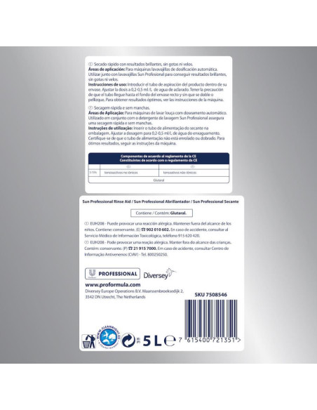 Abrillantador Sun Pro Formula Abrillantador 5L 2Ud Abrillantador Sun Pro Formula Abrillantador 5L 2Ud