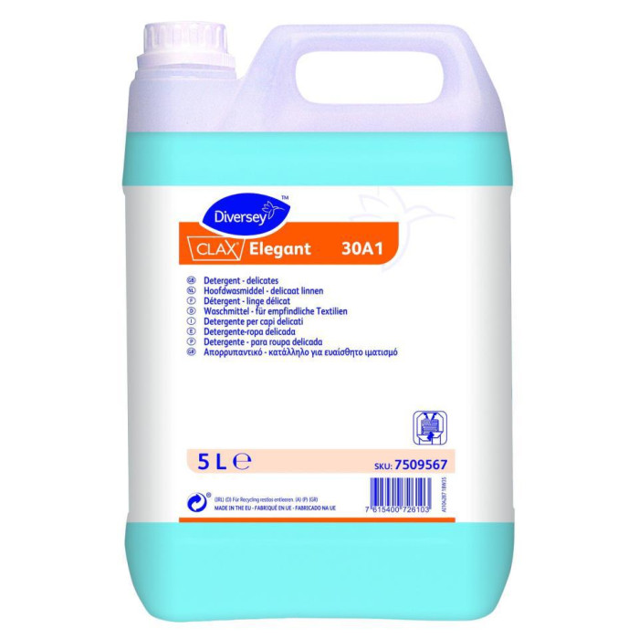 Detergente Ropa Delicada Clax Elegant 30A1 5L 2Ud