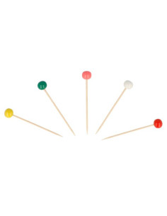 Picks Bola Colores 6 5 h cm Bambú 144ud 122 59