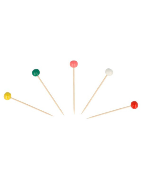 Picks Bola Colores 6 5 h cm Bambú 144ud 122 59 Picks Bola Colores 6 5 h cm Bambú 144ud 122 59