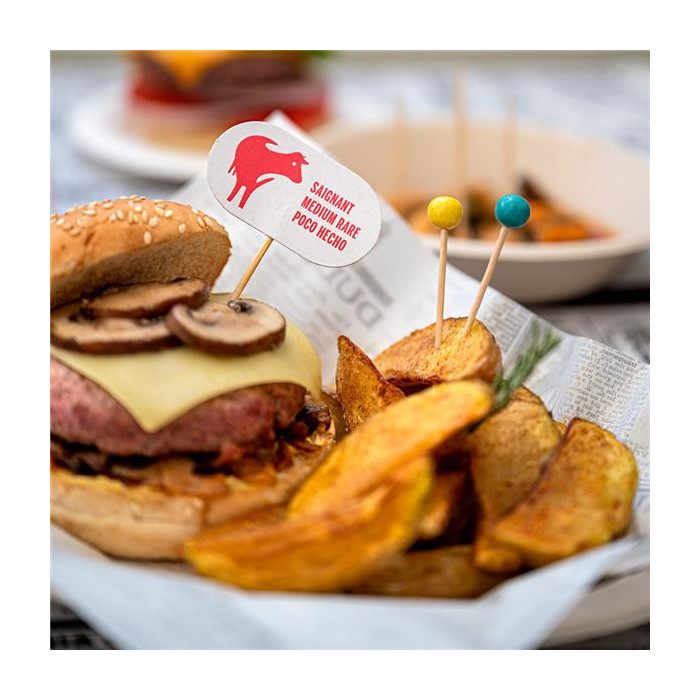 Picks Bola Colores 6 5 h cm Bambú 144ud 122 59