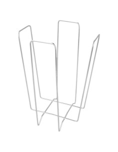 Servilletero 11x11x18cm Plateado Inox 1ud