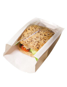 Bolsas Con Ventana 9 5X17 Cm Kraft 100Ud