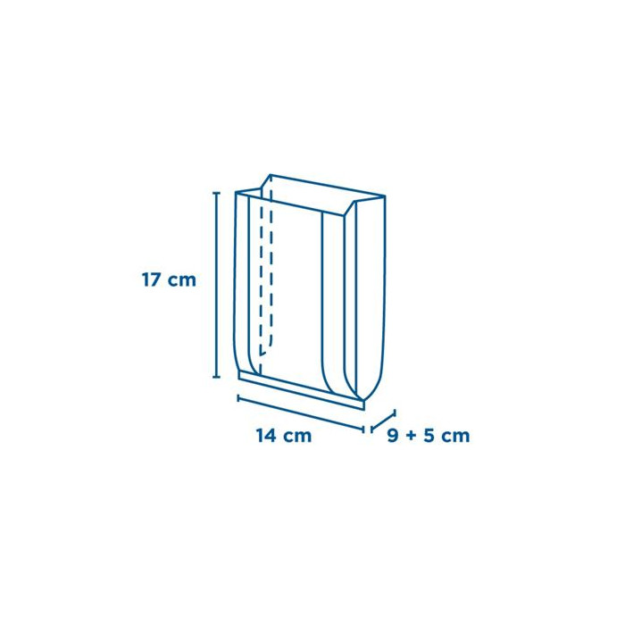 Bolsas Con Ventana 9 5X17 Cm Kraft 100Ud