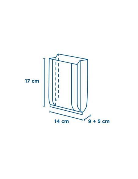 Bolsas Con Ventana 9 5X17 Cm Kraft 100Ud Bolsas Con Ventana 9 5X17 Cm Kraft 100Ud