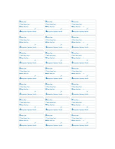 Etiquetas Para Muestra 6 8X3 8 Cm Blanco 2100Ud