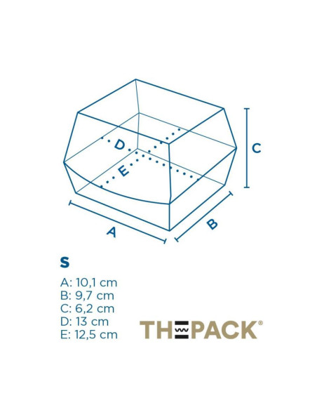 Conchas Hamburguesa 13X12 5X6 2Cm Natural 450Ud