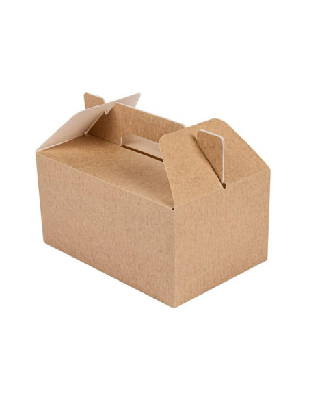 Maletas Comida Para Llevar 18X12X9Cm Natural 100Ud Maletas Comida Para Llevar 18X12X9Cm Natural 100Ud