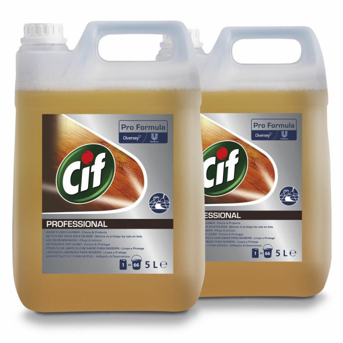 Cif Pro Formula Limpiador Jabonoso Madera 5L 2Ud