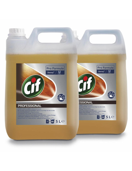 Cif Pro Formula Limpiador Jabonoso Madera 5L 2Ud Cif Pro Formula Limpiador Jabonoso Madera 5L 2Ud