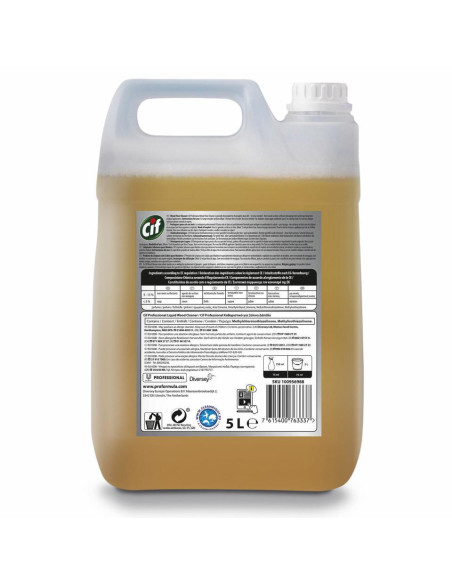 Cif Pro Formula Limpiador Jabonoso Madera 5L 2Ud Cif Pro Formula Limpiador Jabonoso Madera 5L 2Ud