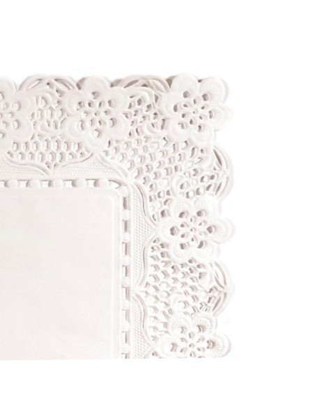 Blondas Rectangulares Caladas 45X36Cm Blanco 250Ud