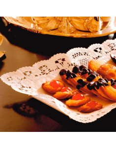 Blondas Rectangulares Caladas 45X36Cm Blanco 250Ud 2