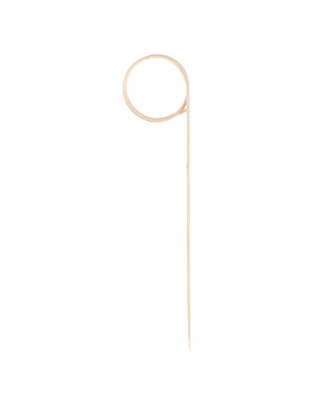 Picks  Espiral  9Cm Natural Bambú 100Ud Picks  Espiral  9Cm Natural Bambú 100Ud