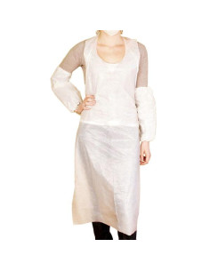 Delantales Granel 25µ 69X107Cm Blanco Ldpe  C/1000