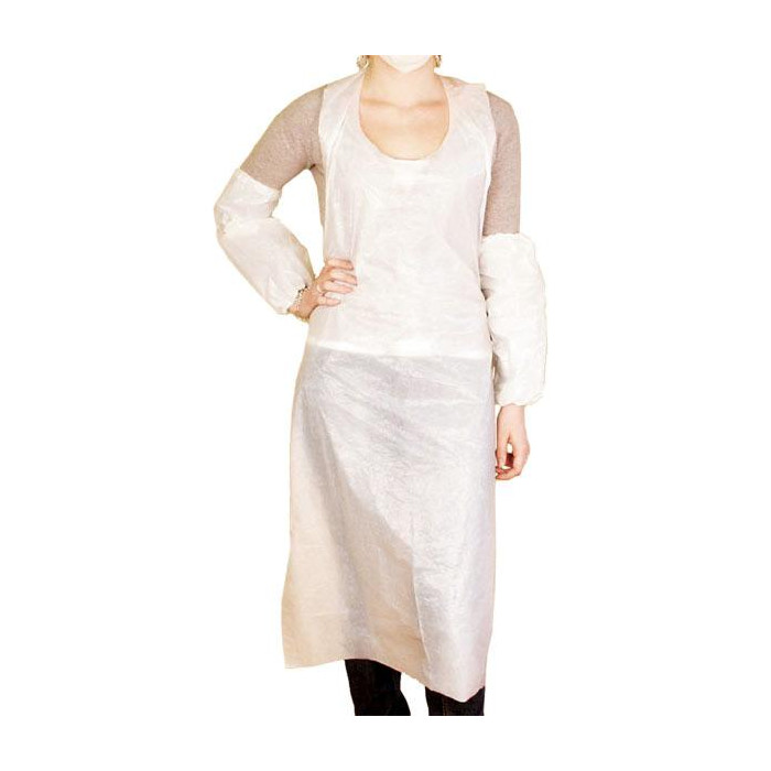 Delantales Granel 25µ 69X107Cm Blanco Ldpe  C/1000