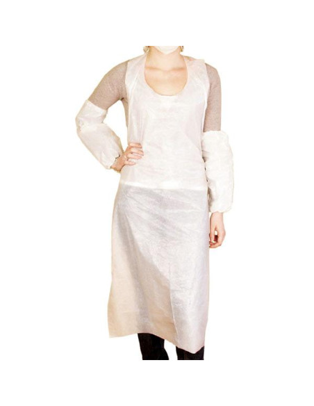 Delantales Granel 25µ 69X107Cm Blanco Ldpe  C/1000 Delantales Granel 25µ 69X107Cm Blanco Ldpe  C/1000