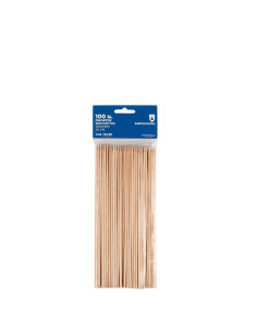 Brochetas 20cm Natural Madera 100ud 122 90