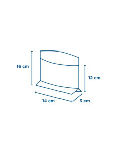 Sobre con Base y  Ventana Kraft 100ud 173 08 2