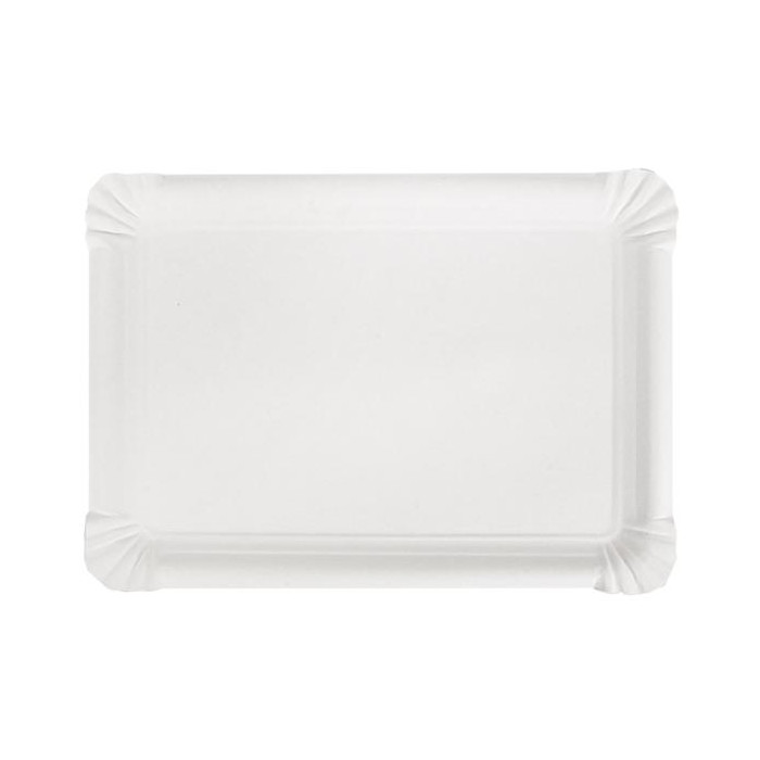 Bandejas Pastelería 25x17 5cm Blanco 250ud 320 11