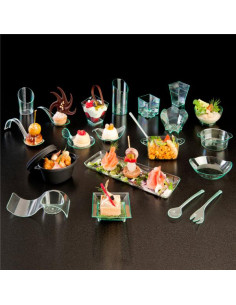 Recipientes 52ml 7 6x6 5x2 4cm Negro 50ud 158 58 2