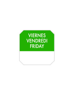 Etiquetas  Viernes  2 5x2 5cm 1000ud 393 69