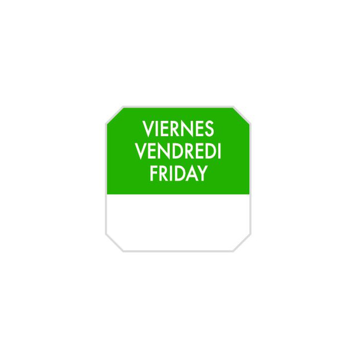 Etiquetas  Viernes  2 5x2 5cm 1000ud 393 69