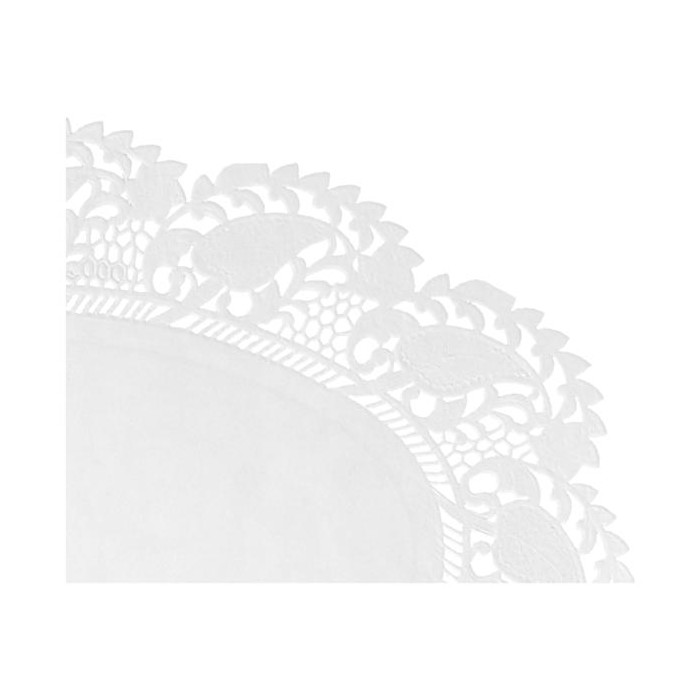 Blondas Ovales Caladas 35x26cm Blanco 250ud 125 31