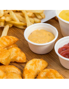 Tarrinas  Bionic  55ml Ø6x3cm Blanco 1000ud 150 58 2