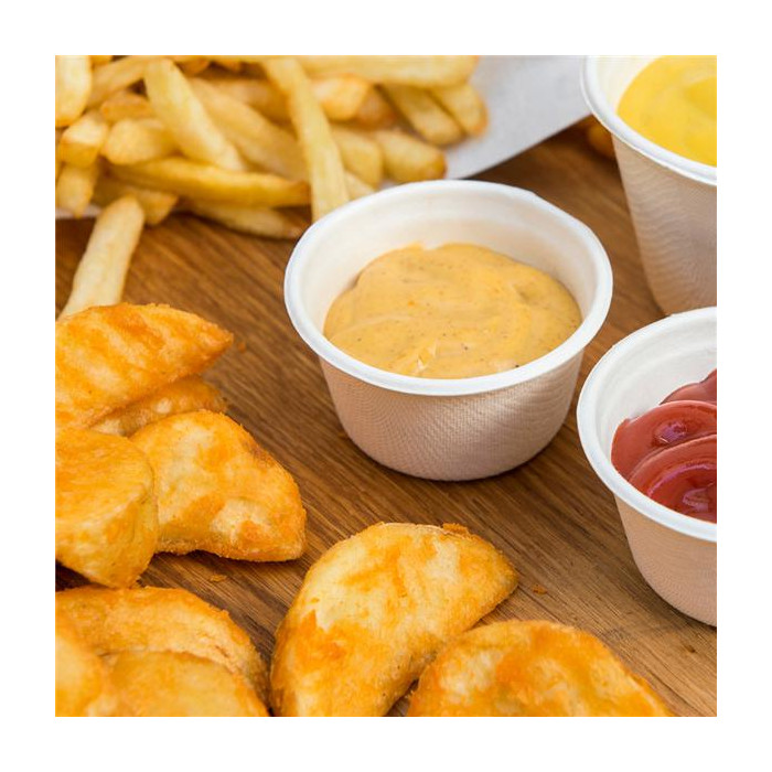 Tarrinas  Bionic  55ml Ø6x3cm Blanco 1000ud 150 58