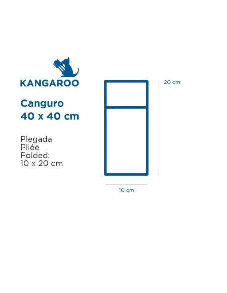 Servilletas Canguro 40x40cm Grafito 700ud 182 10 Servilletas Canguro 40x40cm Grafito 700ud 182 10