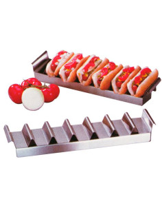 Bandeja Almacenar  Hot Dogs  Plateado 184 15 2