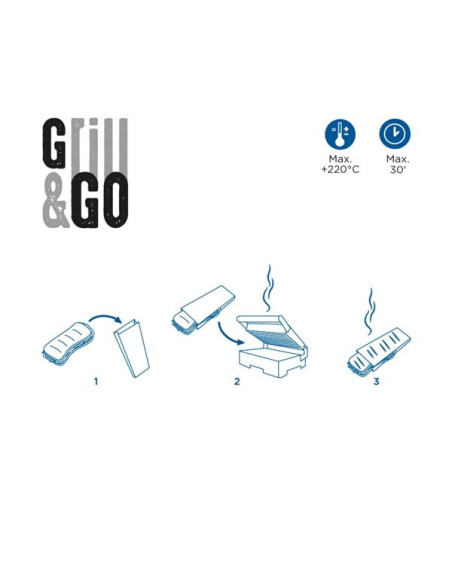 Bolsas  Grill&Go  14 7x22cm Kraft 500ud 225 43