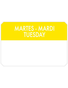 Etiquetas  Martes  7 5x5cm 500ud 393 82