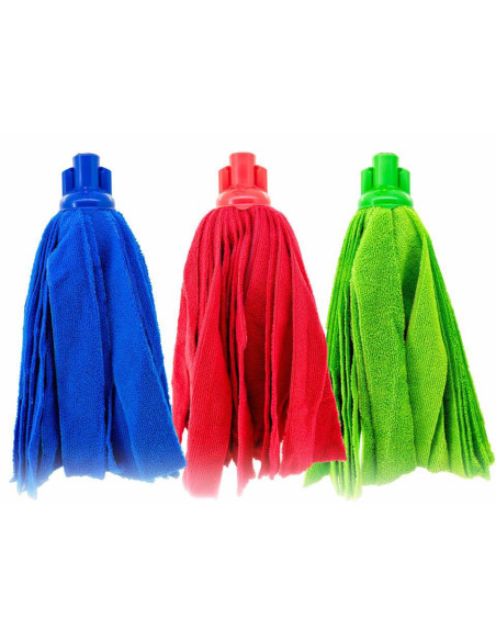 Fregona Microfibra Tiras Colores Surtidos 24ud