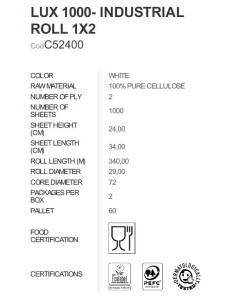 Bobina Industrial Lux 1000 2ud C52400 2